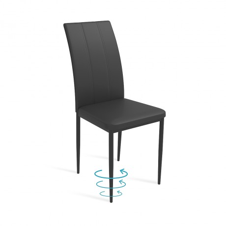 Цветовые решения стульев ЛАЙН: Черный Черный